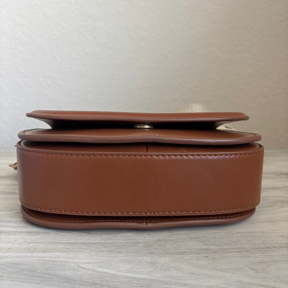 Zara  Crossbody Flap Bag Removable And Adjustable Straps Brown - Picture 5 of 8